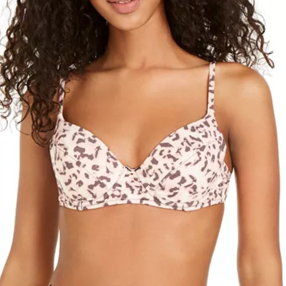 WeWoreWhat Lydia Bikini Top in Pink Tortoise Shell XS NWT